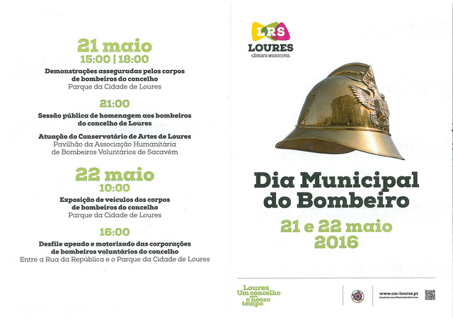 21 e 22 de Maio de 2016 – Dia Municipal do Bombeiro